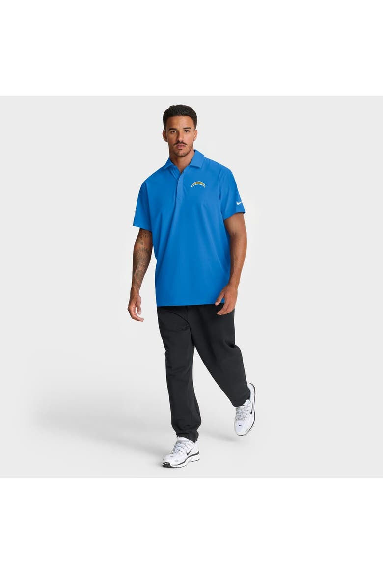 Men's Nike Powder Blue Los Angeles Chargers Sideline City Pride Woven Performance Polo, Alternate, color, Powder Blue