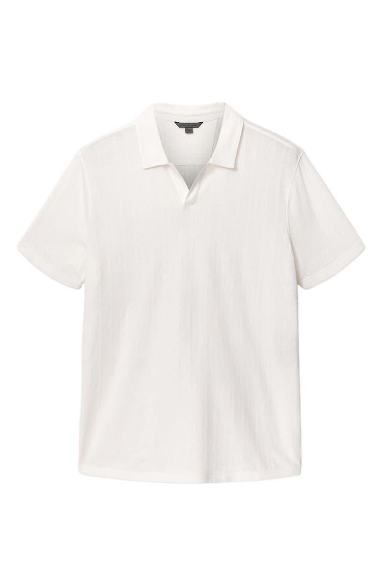 John Varvatos Zion Jacquard Organic Cotton Polo, Alternate, color, Salt