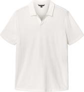 John Varvatos Zion Jacquard Organic Cotton Polo
