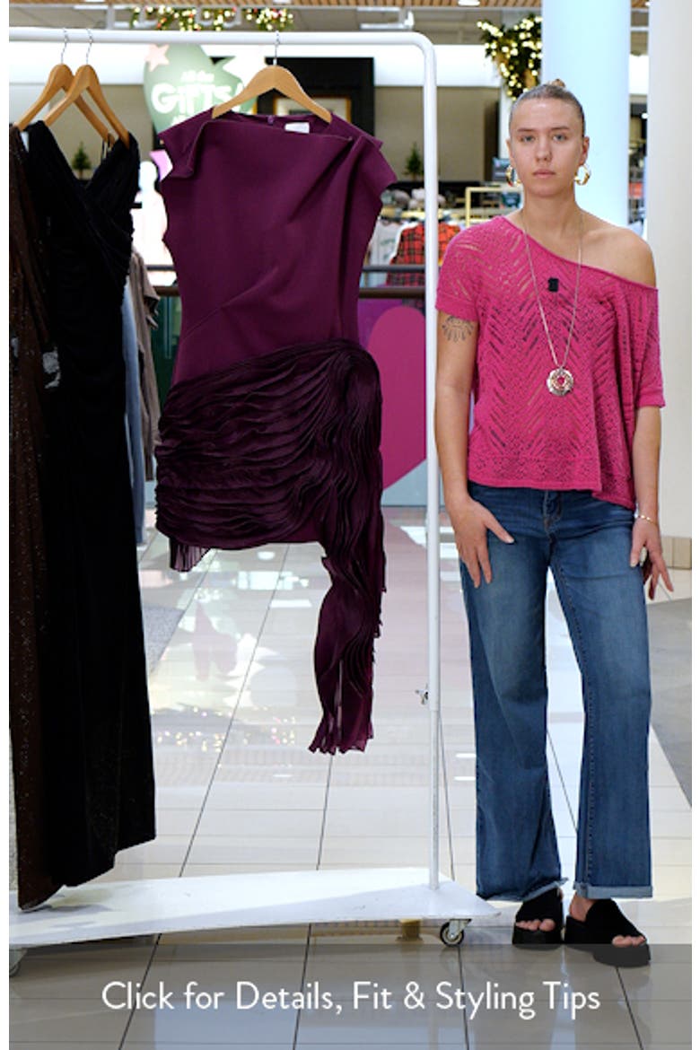 Wigbeth Pleated Organza Overlay Minidress video