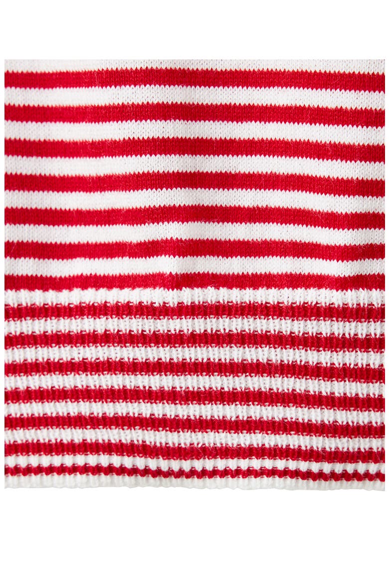 Stripe Polo Sweater, Alternate, color, RED