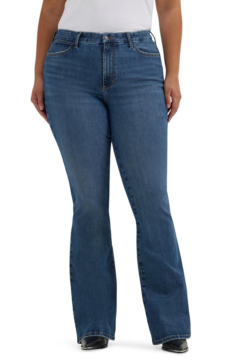 Bespoke High Waist Flare Jeans, Alternate, color, LILY