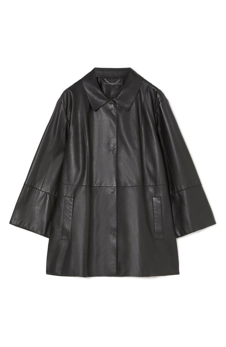 Marina Rinaldi Magico Leather Jacket, Alternate, color, 