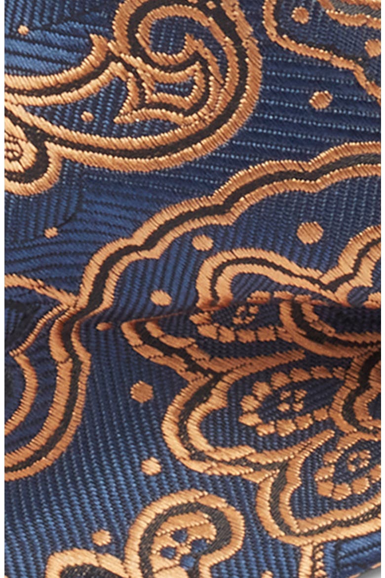 Paisley Silk Bow Tie, Alternate, color, ORANGE
