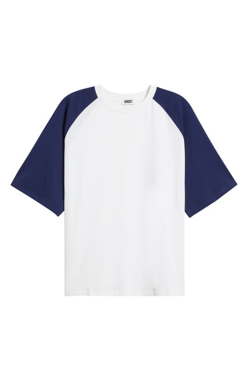 Krost Cully Raglan Baseball T-shirt In Blue