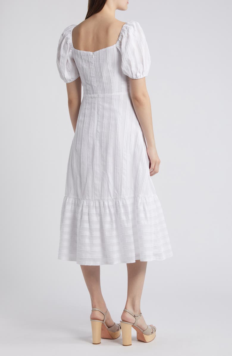 Mila Mae Bubble Sleeve Midi Dress, Alternate, color,