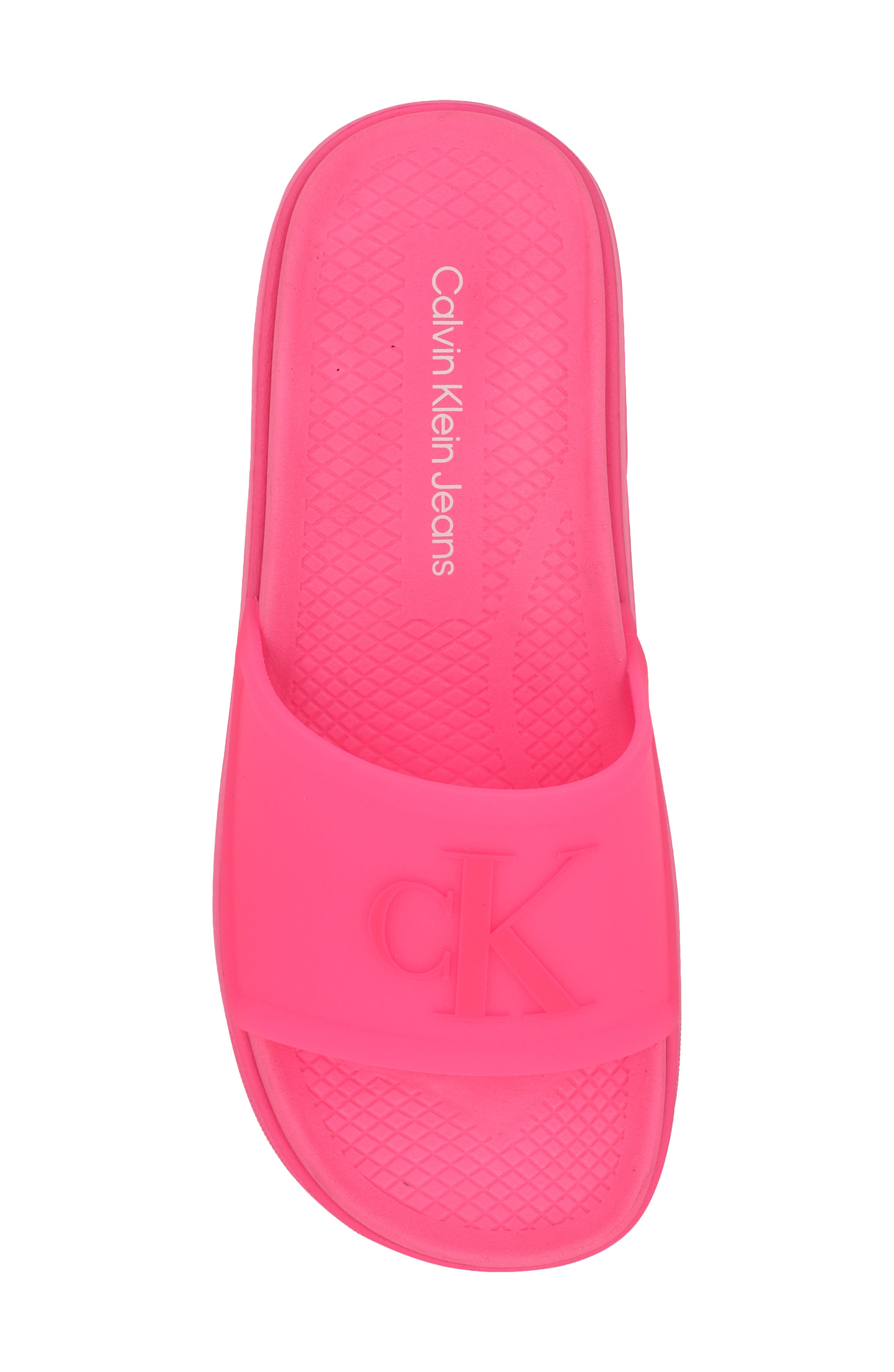 Peari Slide Sandal, Alternate, color, DARK PINK