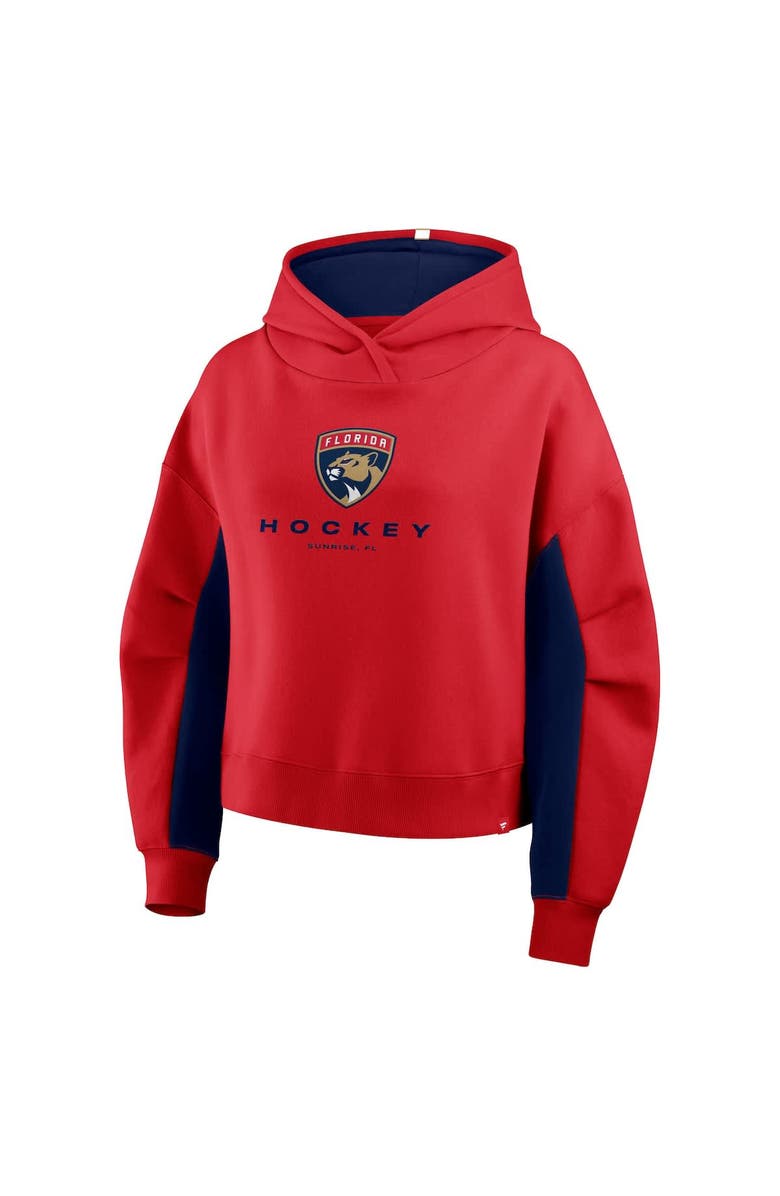 FANATICS Women
s Fanatics Red Florida Panthers Back Check Boxy Hoodie, Alternate, color, Red