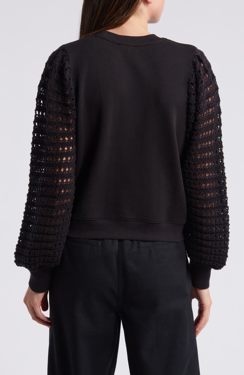 Rails Melody Open Stitch Sleeve Sweatshirt, Alternate, color,