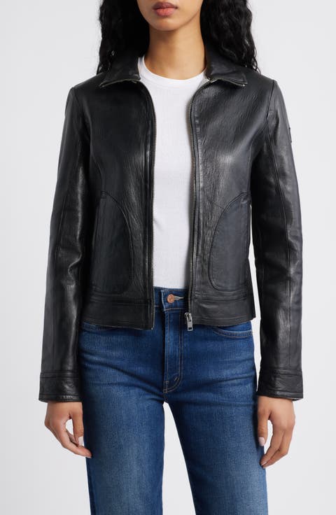 Lusan Leather Moto Jacket
