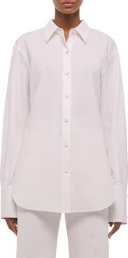 Helmut Lang Open Tie Back Cotton Shirt