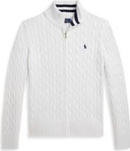 Polo Ralph Lauren Cotton Cable Zip Cardigan