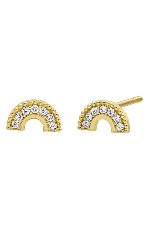 Diamond Rainbow Stud Earrings (Nordstrom Exclusive)