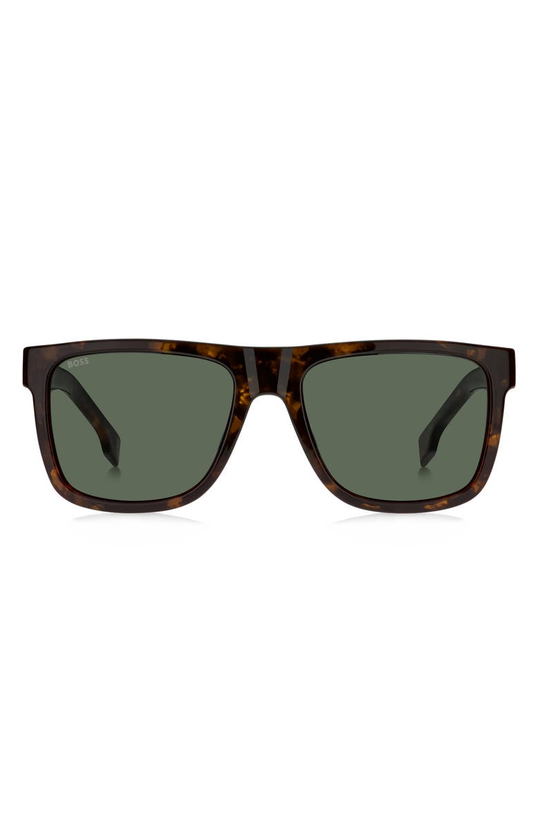 BOSS 55mm Rectangular Sunglasses, Main, color,