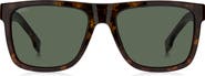 BOSS 55mm Rectangular Sunglasses