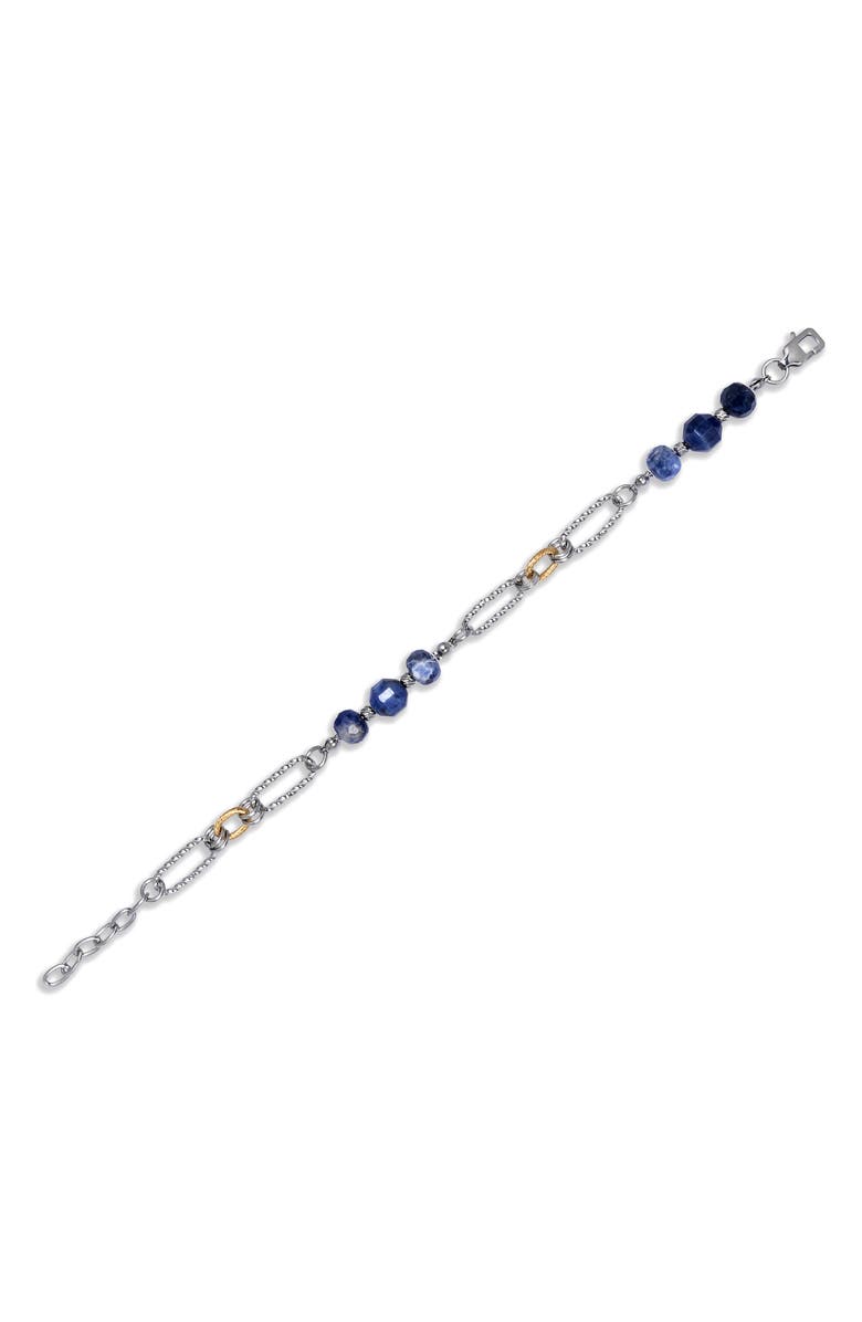 EYE CANDY LOS ANGELES Men's Micah Sodalite & Chain Bracelet, Alternate, color, 