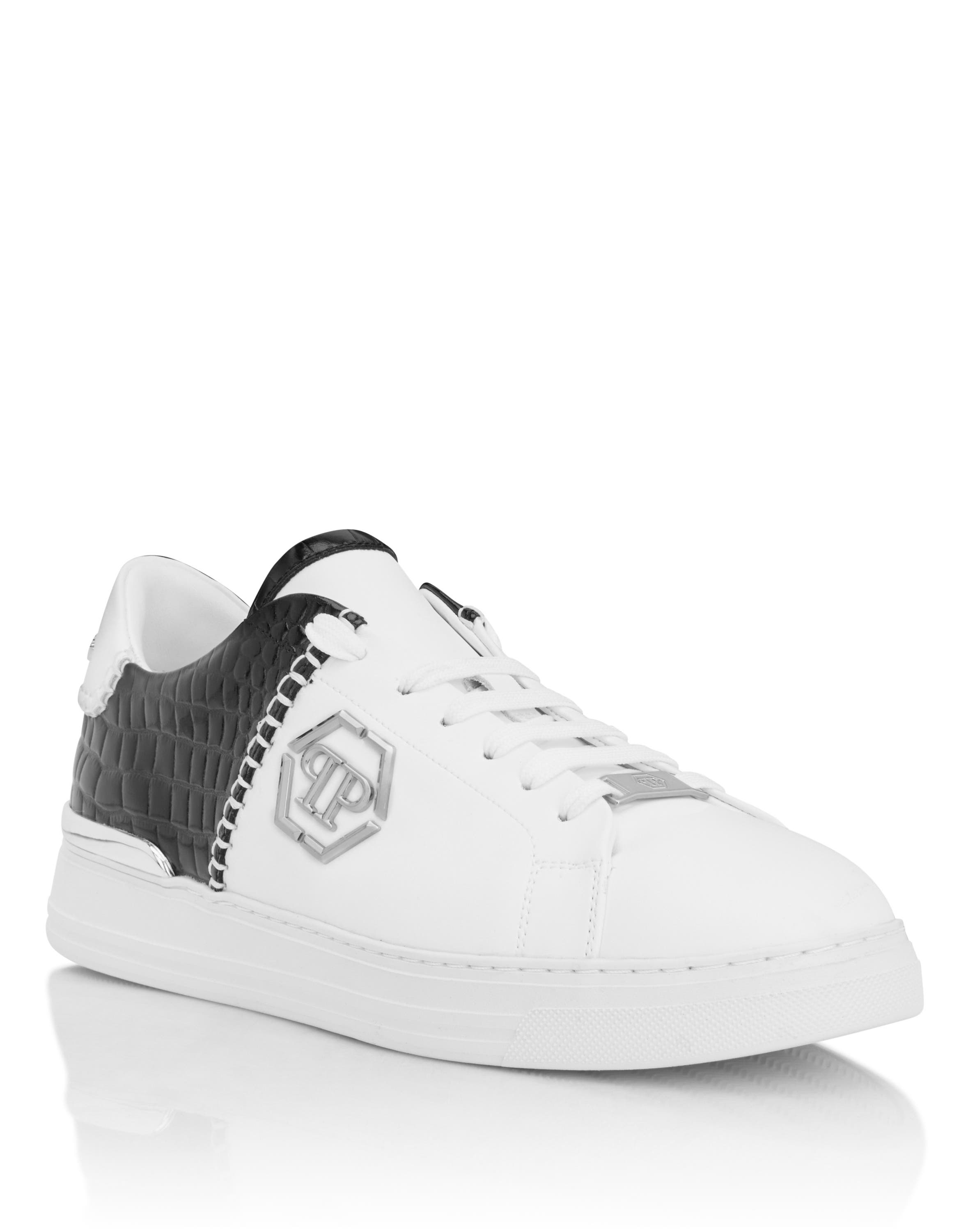 Low-Top Sneakers Icon Cocco Mix Unisex, Main, color, white/black