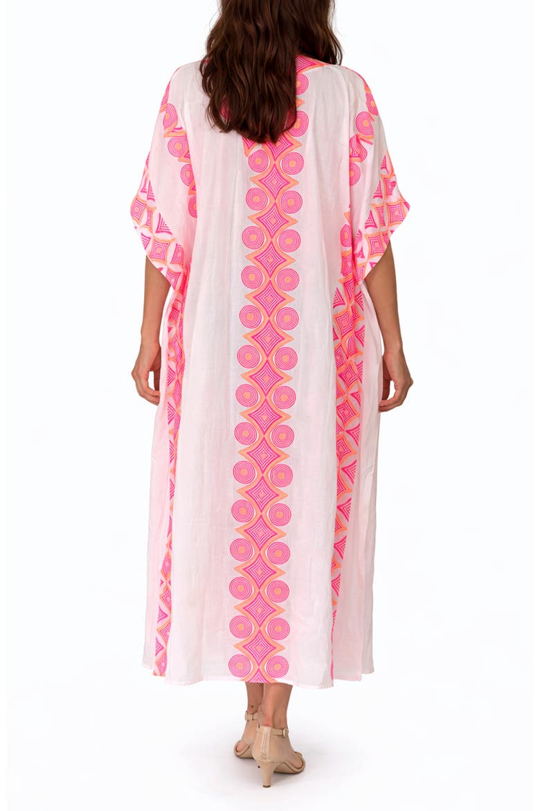 Geometric Cotton Cover-Up, Alternate, color, PINK