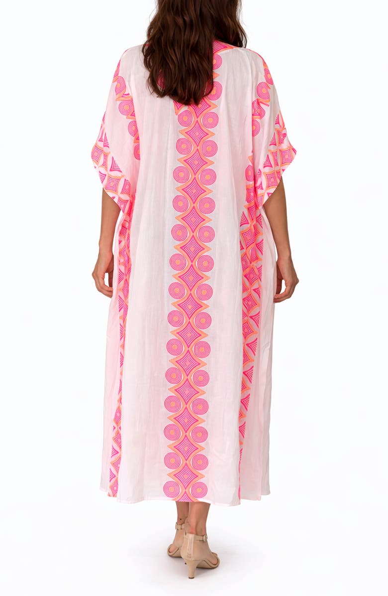 RANEES <p>Geometric Cotton Cover-Up</p>, Alternate, color, Pink