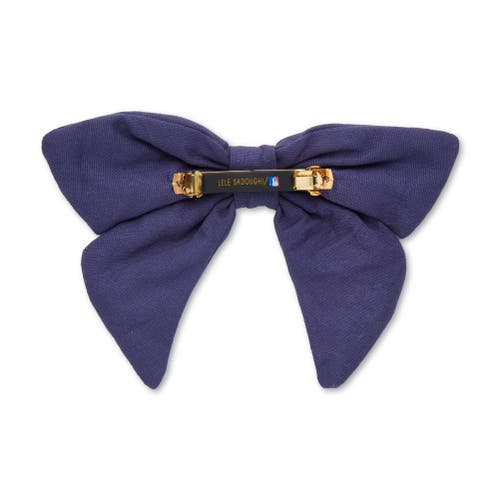 Lele Sadoughi Mlb New York Mets Bow Barrette In Blue