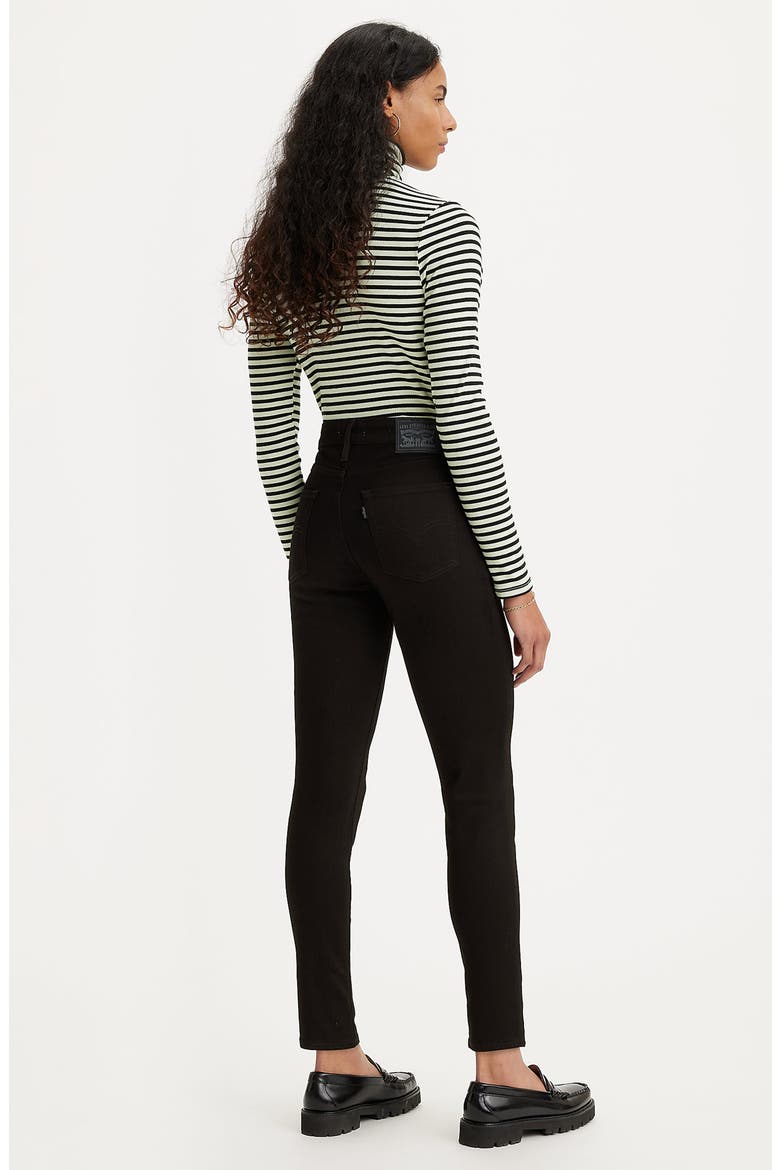 721 High Waist Ankle Skinny Jeans, Alternate, color, SOFT BLACK