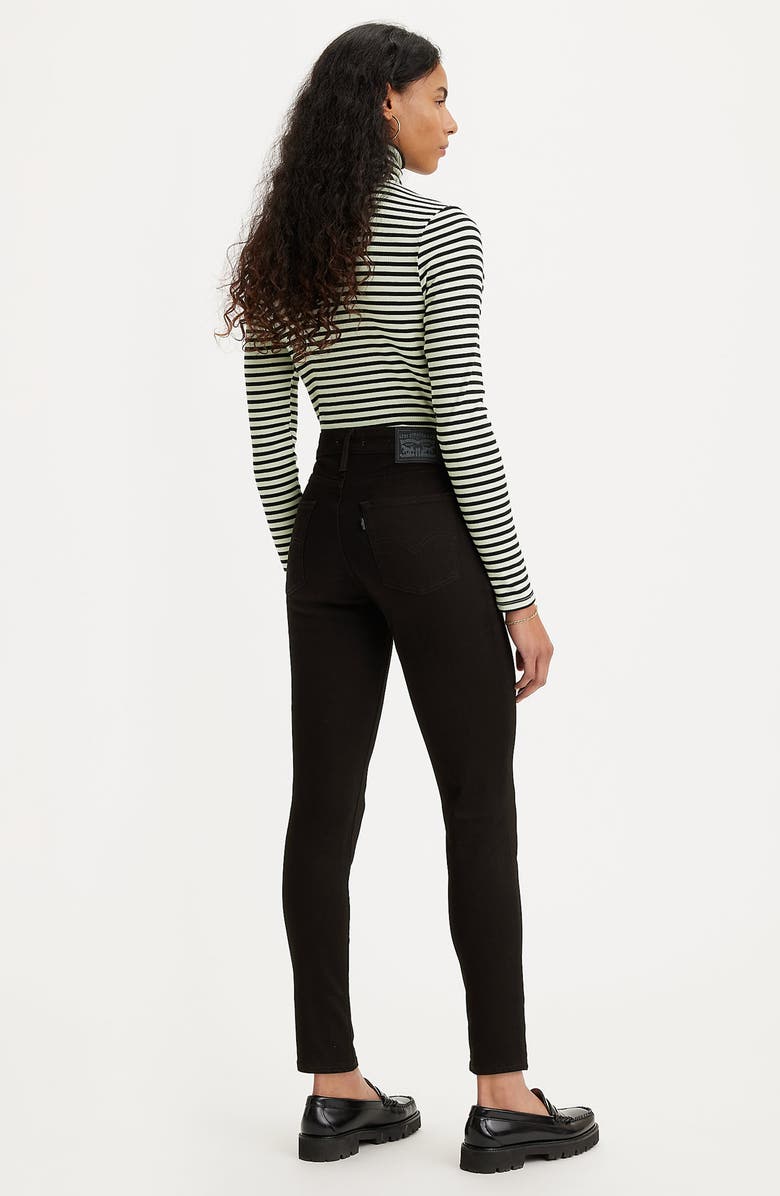 Levi's<sup>®</sup> 721 High Waist Ankle Skinny Jeans, Alternate, color, Soft Black