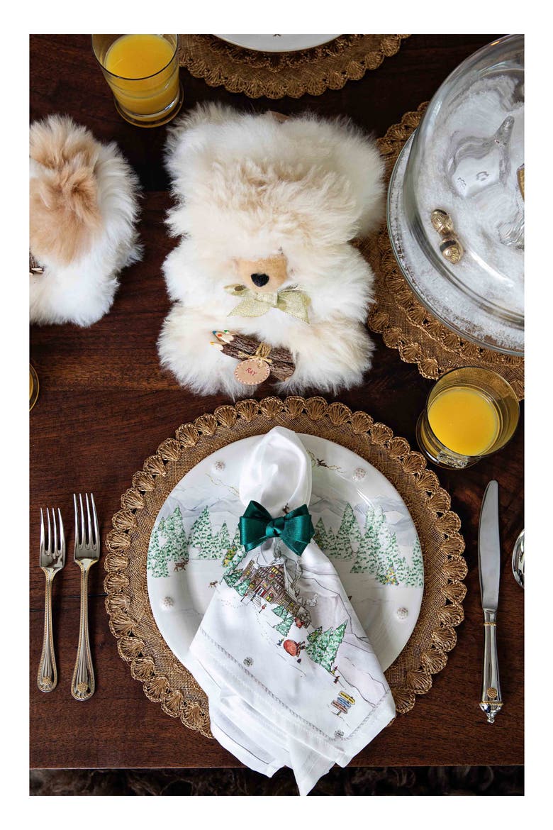 Berry Thread North Pole 4-Piece Napkin Set, Alternate, color, MULTI