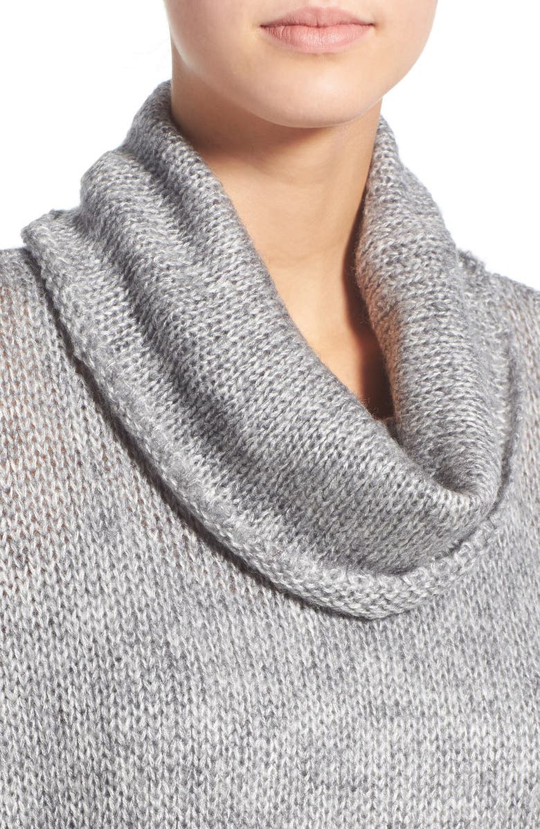 Dreamers by Debut Cowl Neck High/Low Sweater, Alternate, color, 