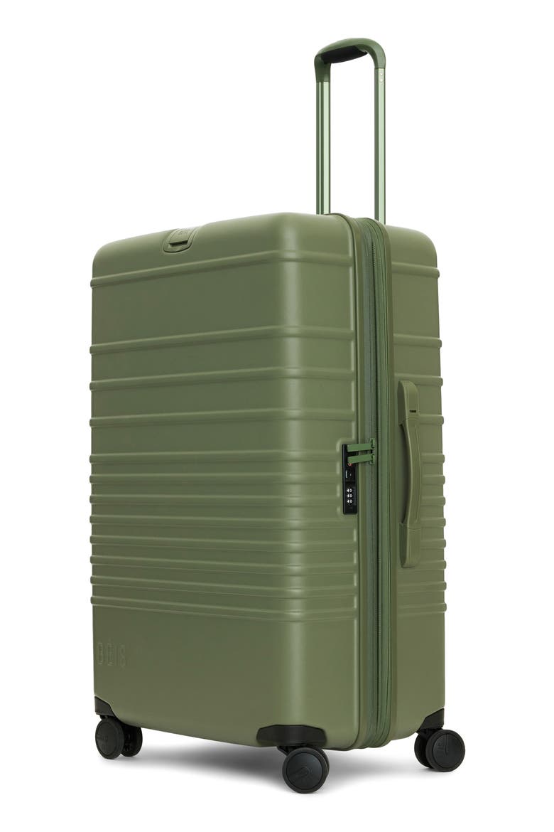 The Large Check-In Roller Suitcase, Alternate, color, OLIVE