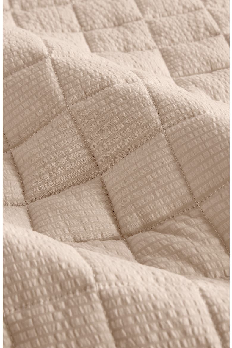 Seersucker Quilt Set, Alternate, color, BONE