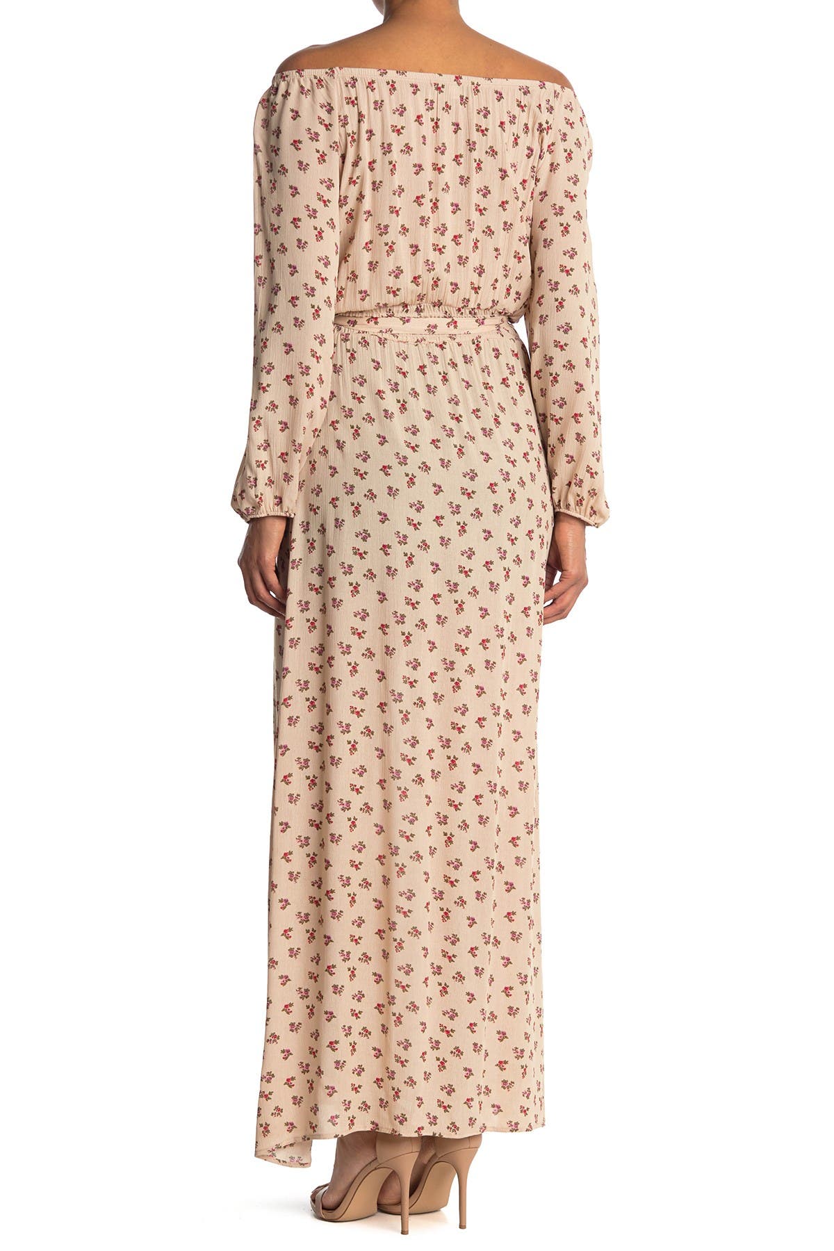 Velvet Torch Smocked Waist Ditsy Print Maxi Dress (Women) | Nordstromrack