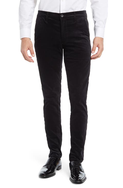 Jamison Tuxedo Stripe Velvet Trousers