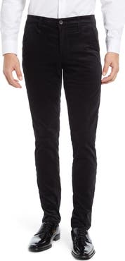 AG Jamison Tuxedo Stripe Velvet Trousers