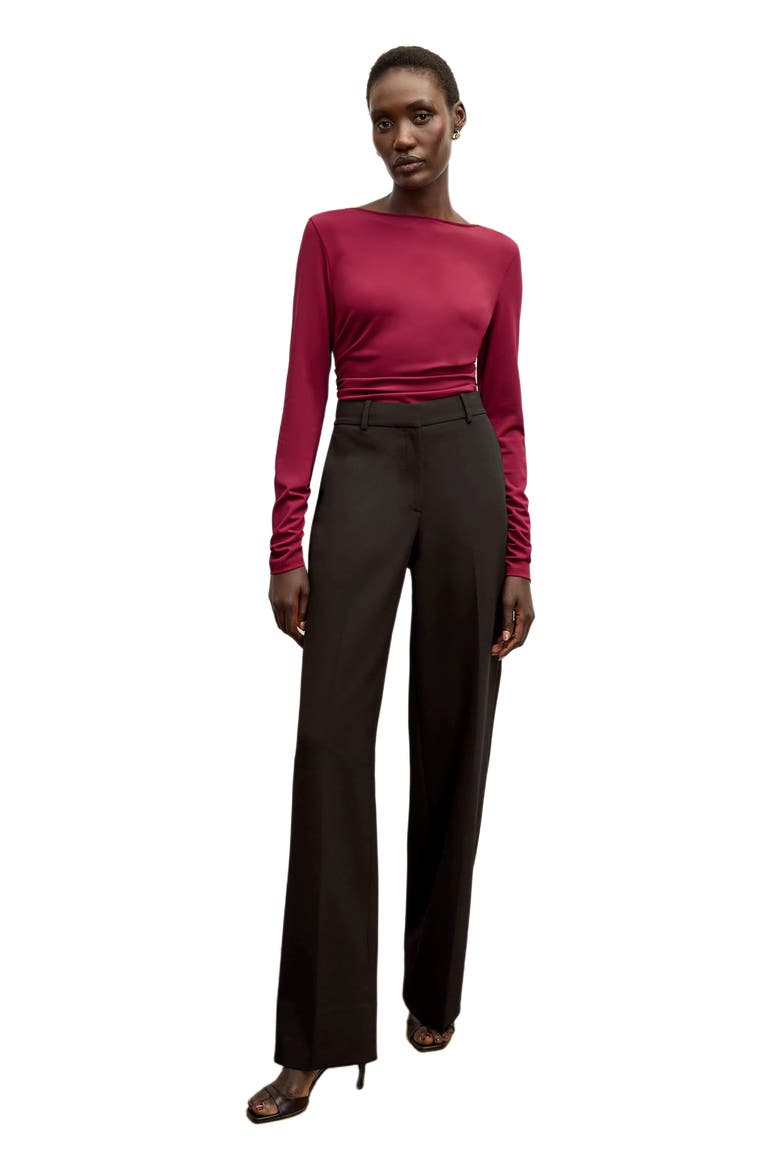 Tinsley Wide-Leg Trousers, Alternate, color, Black