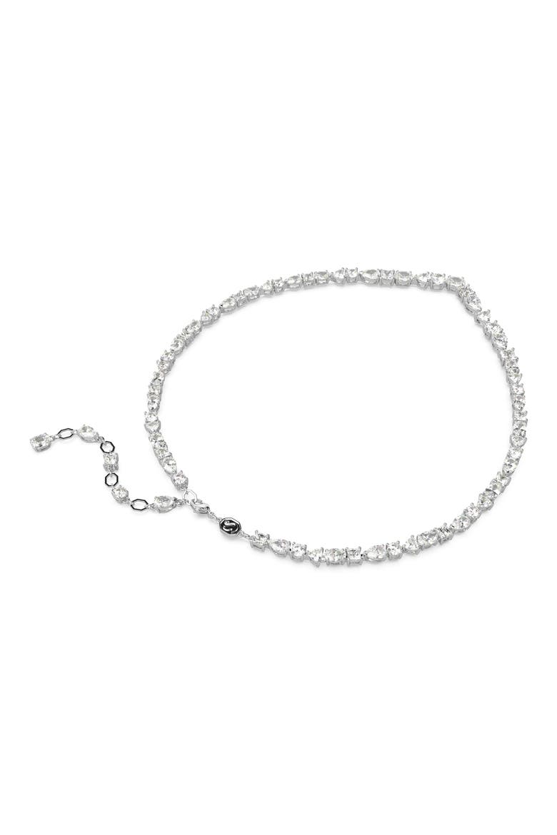 Mesmera Crystal Necklace, Alternate, color, SILVER