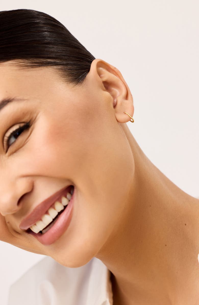 Ana Luisa Gold Hoop Earrings - Gold Oval Twist Hoops, Alternate, color, Gold