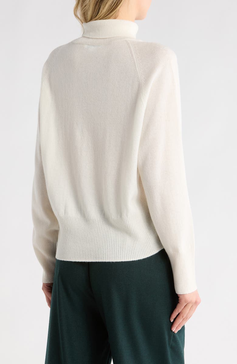 Vince Wool Cashmere Blend Turtleneck, Alternate, color, Off White