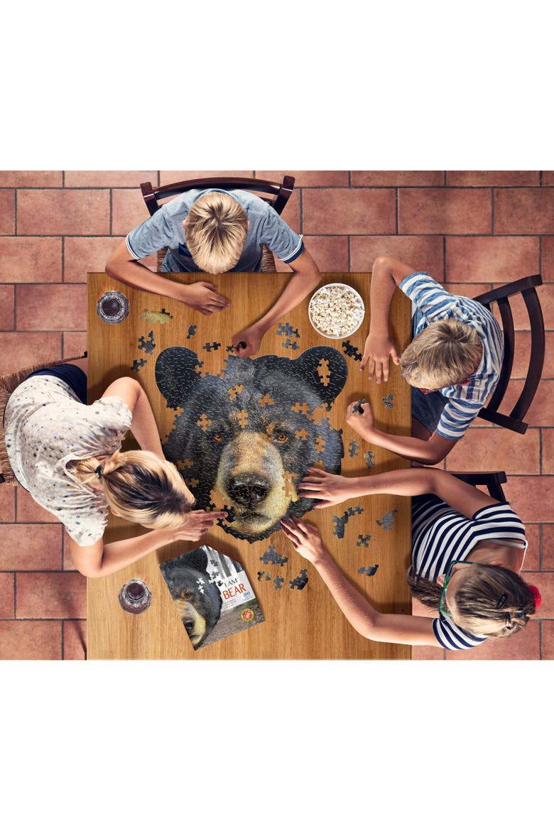 I Am Bear 300 Pieces Animal Shaped Jigsaw Puzzle, Alternate, color, Multicolored