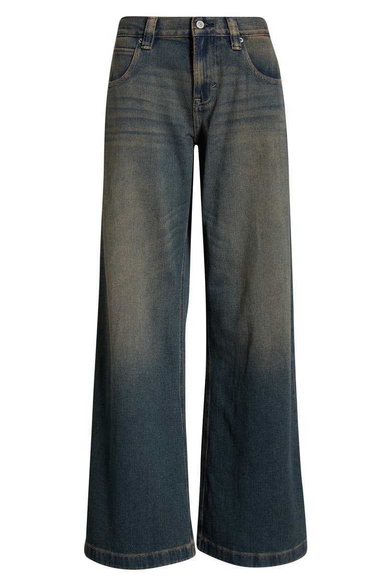 Sloane Ultra Baggy Del Mar Wide Leg Jeans, Alternate, color, DARK INDIGO