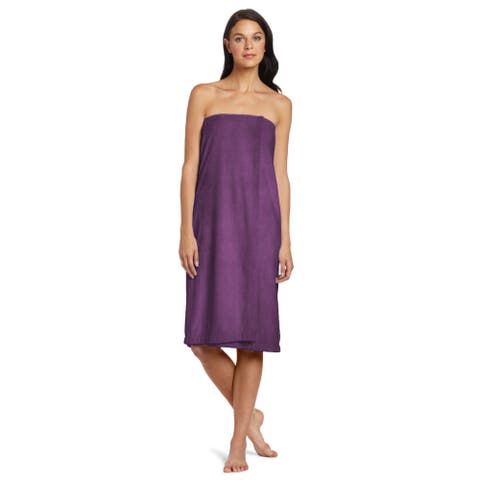 Women's Eggplant Shower Wrap