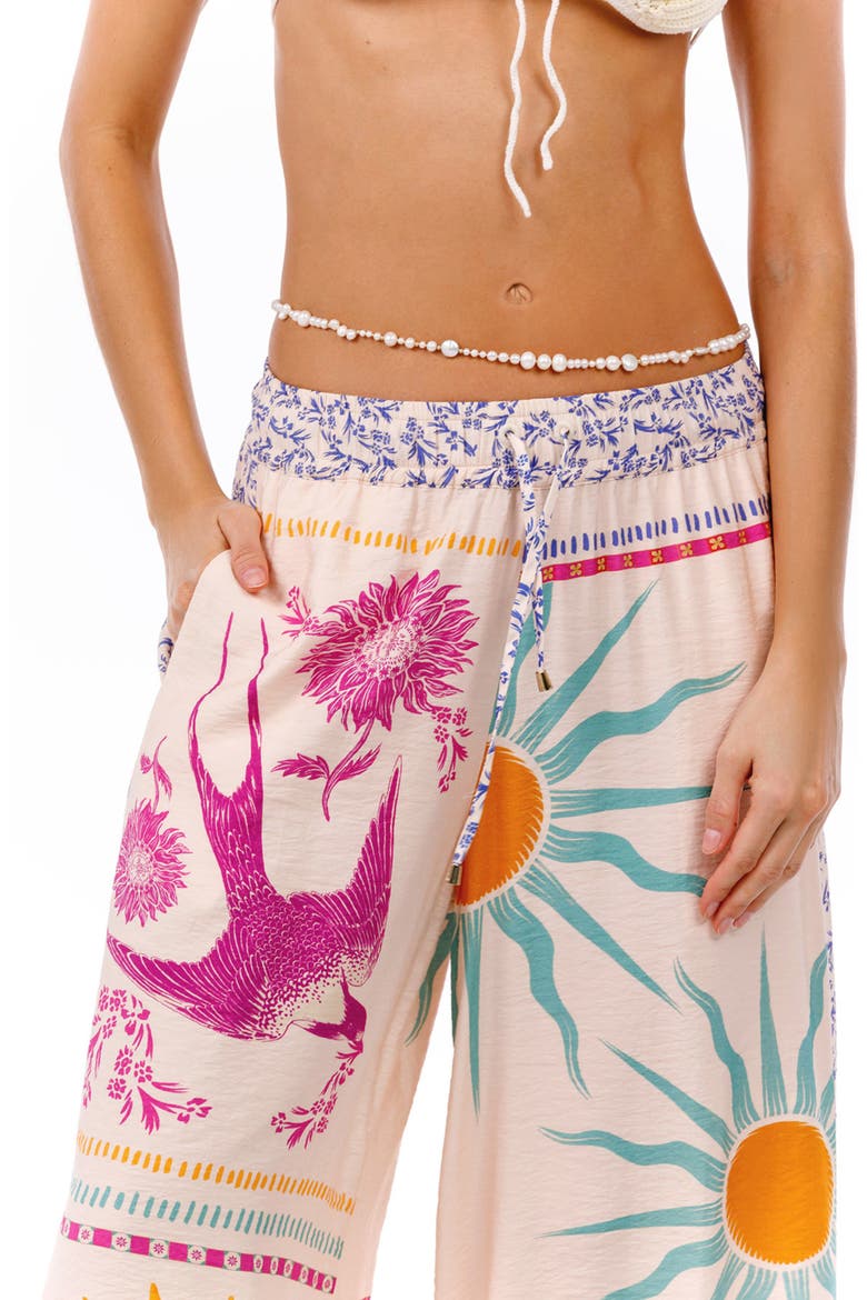Janis Alina Wide Leg Cover-Up Pants, Alternate, color, MULTICOLOR