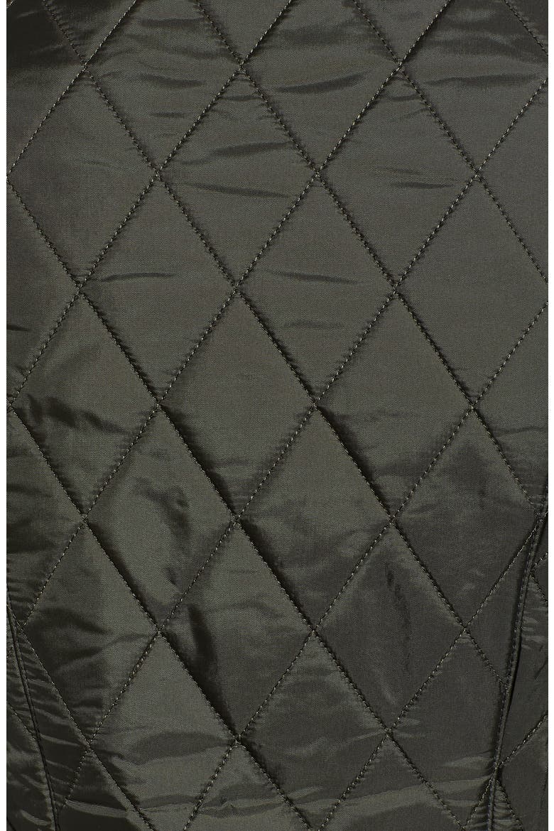Betty Quilted Fleece Lined Vest, Alternate, color, DARK OLIVE