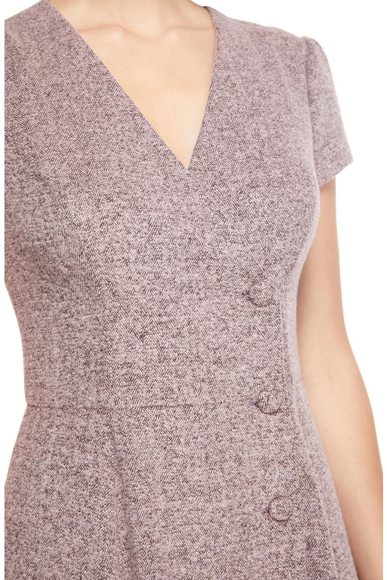 Agatha Dainty Tweed Dress, Alternate, color, PINK