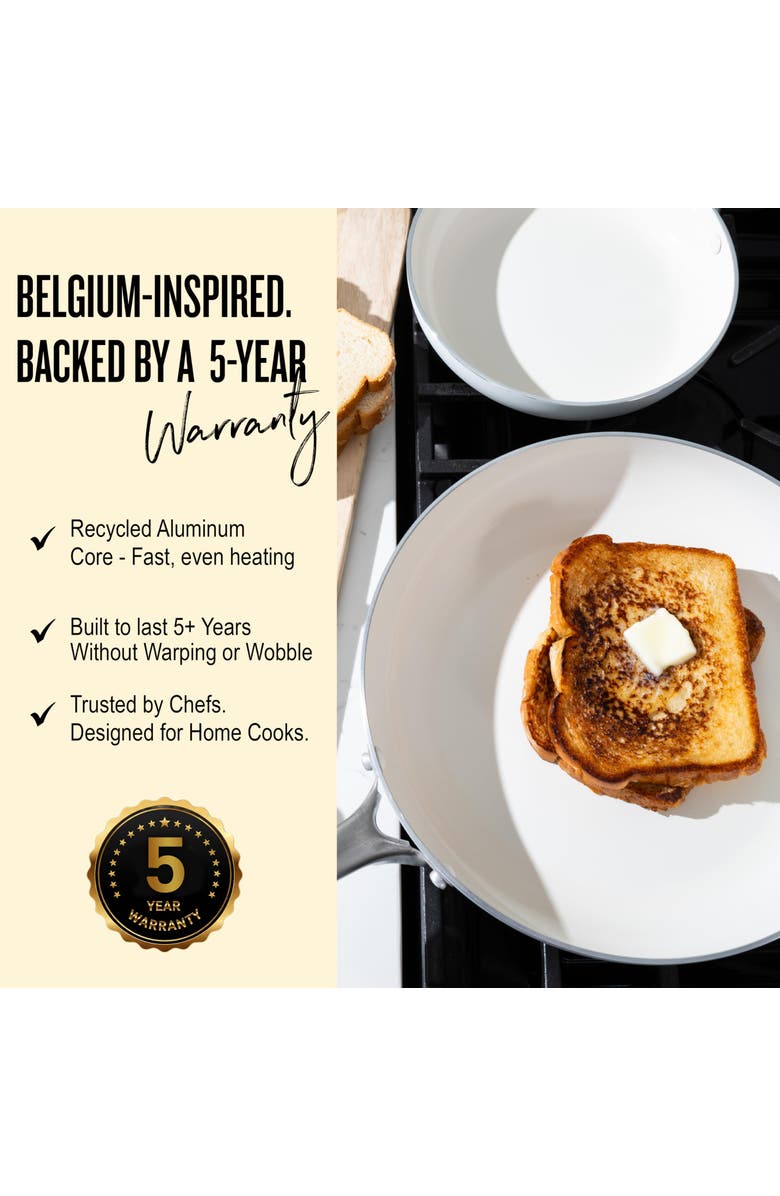 Alva Mobi 8-Piece Nonstick Cookware Set, Alternate, color, Cannoli Cream