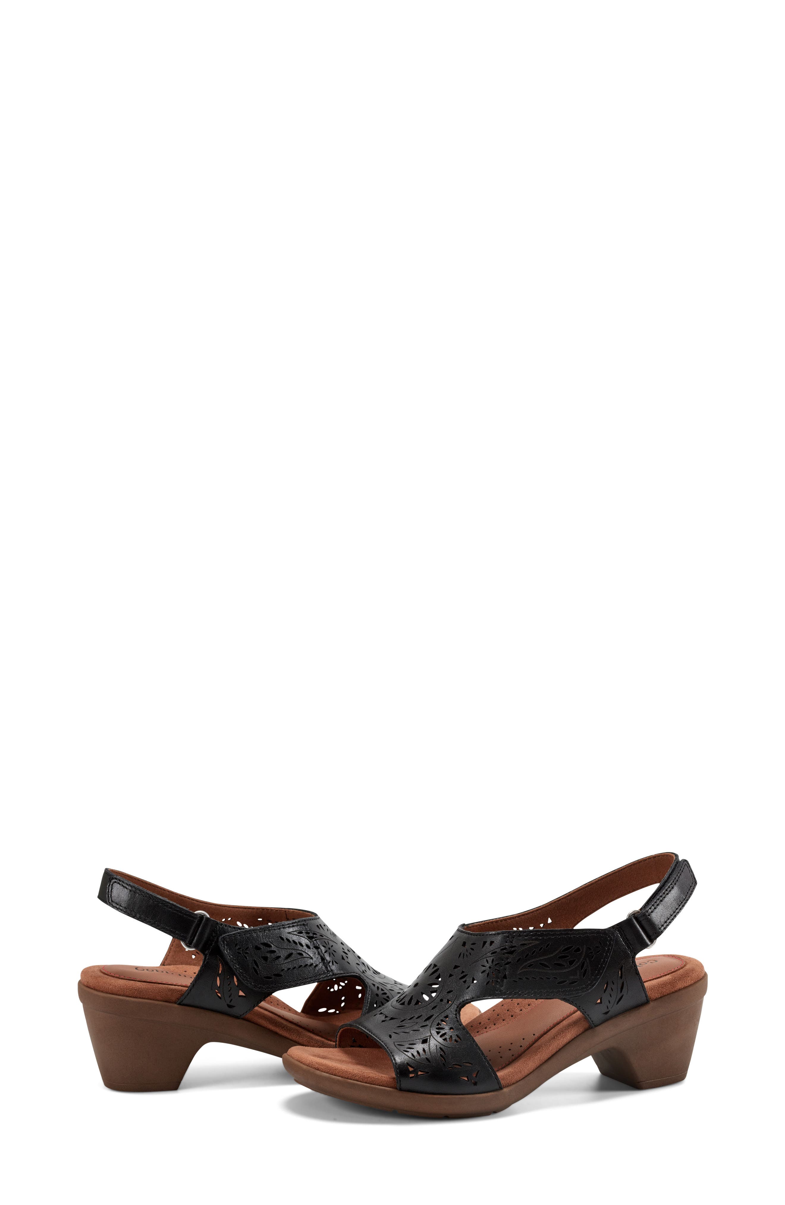 Rockport Cobb Hill Corria Slingback Sandal, Alternate, color, Black