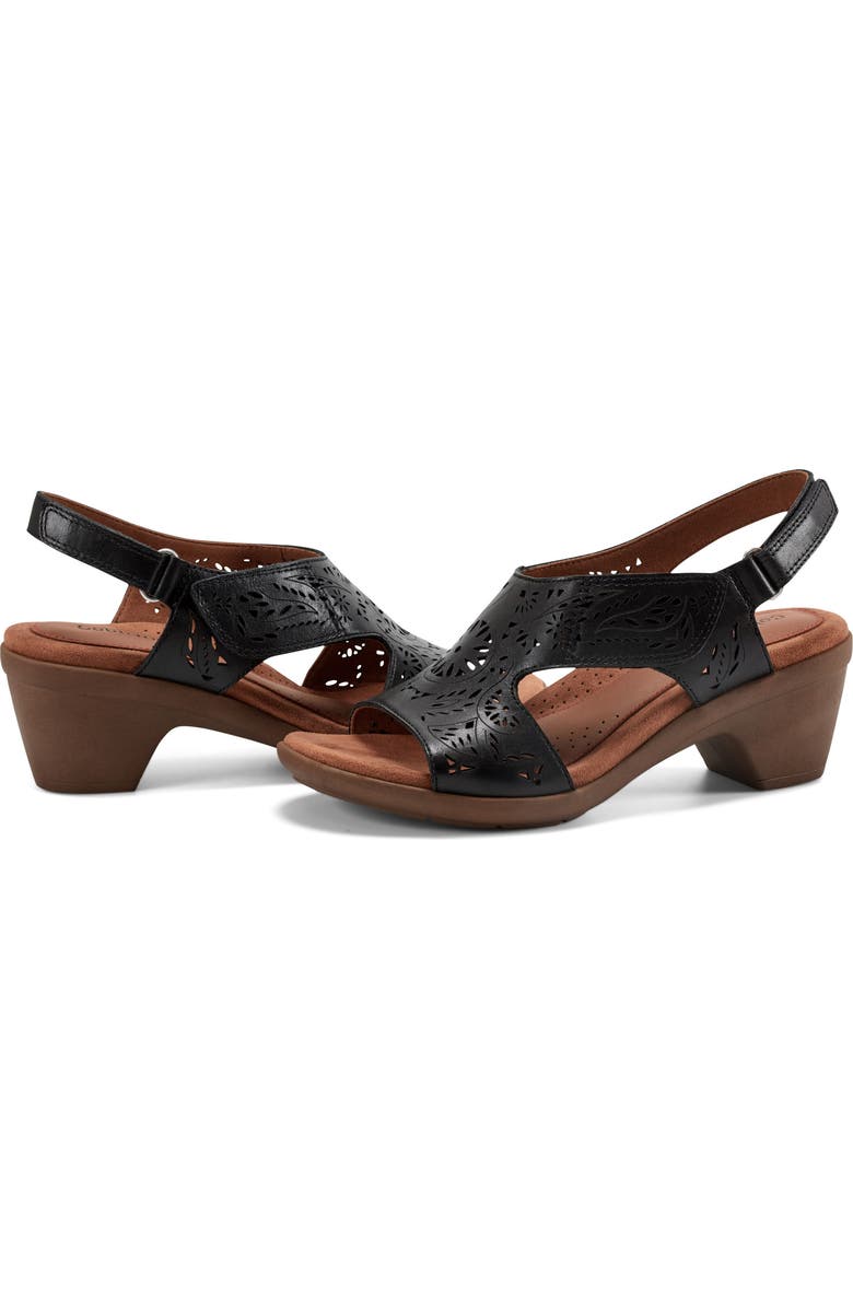 Rockport Cobb Hill Corria Slingback Sandal, Alternate, color, Black