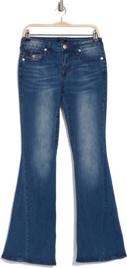 True Religion Joey Big T Mid Rise Flare Leg Jeans