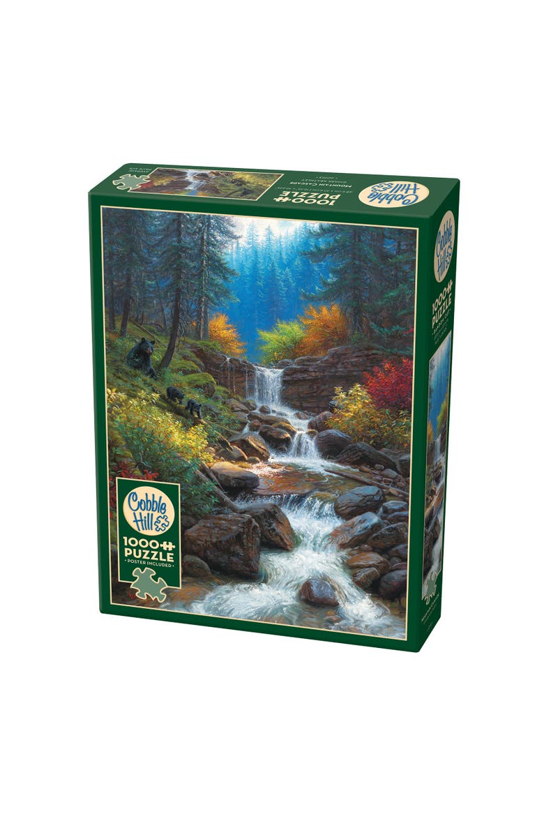 1000 Piece Puzzle Mountain Cascade  High Quality Jigsaw, Main, color, Multicolored