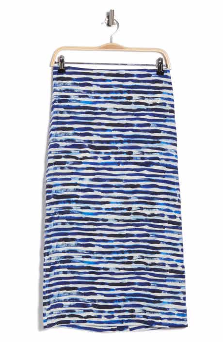 A.L.C. Phoebe Stripe Linen Blend Pencil Skirt