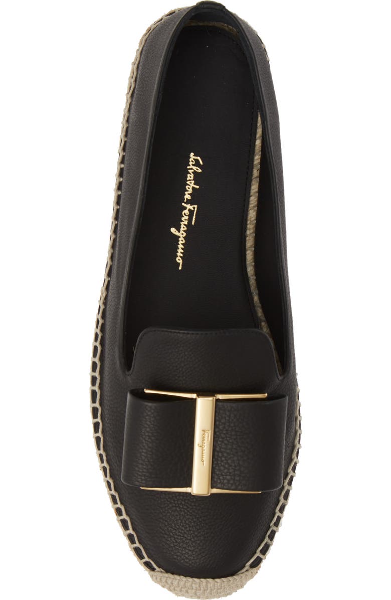 FERRAGAMO Salvatore Ferragamo Sannio Bow Espadrille Flat, Alternate, color,